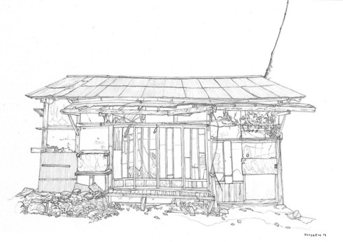 BoroboroDrawings of dilapidated buildings in the Japanese countryside Kozy made for our $70 patrons 