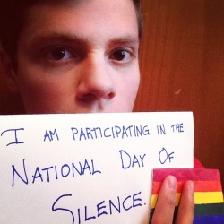 instagram:   Observing Day of Silence on