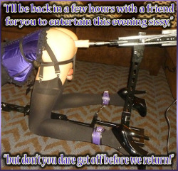 sissycuckcumdump:  anothersissycuck:  Prepping a sissy.   Now this is so hot.  I’d love to like this for your friends