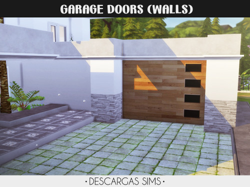 Garage Doors (Walls)Every door is made with 4 wall paints,last pic shows how to use them - 13 differ