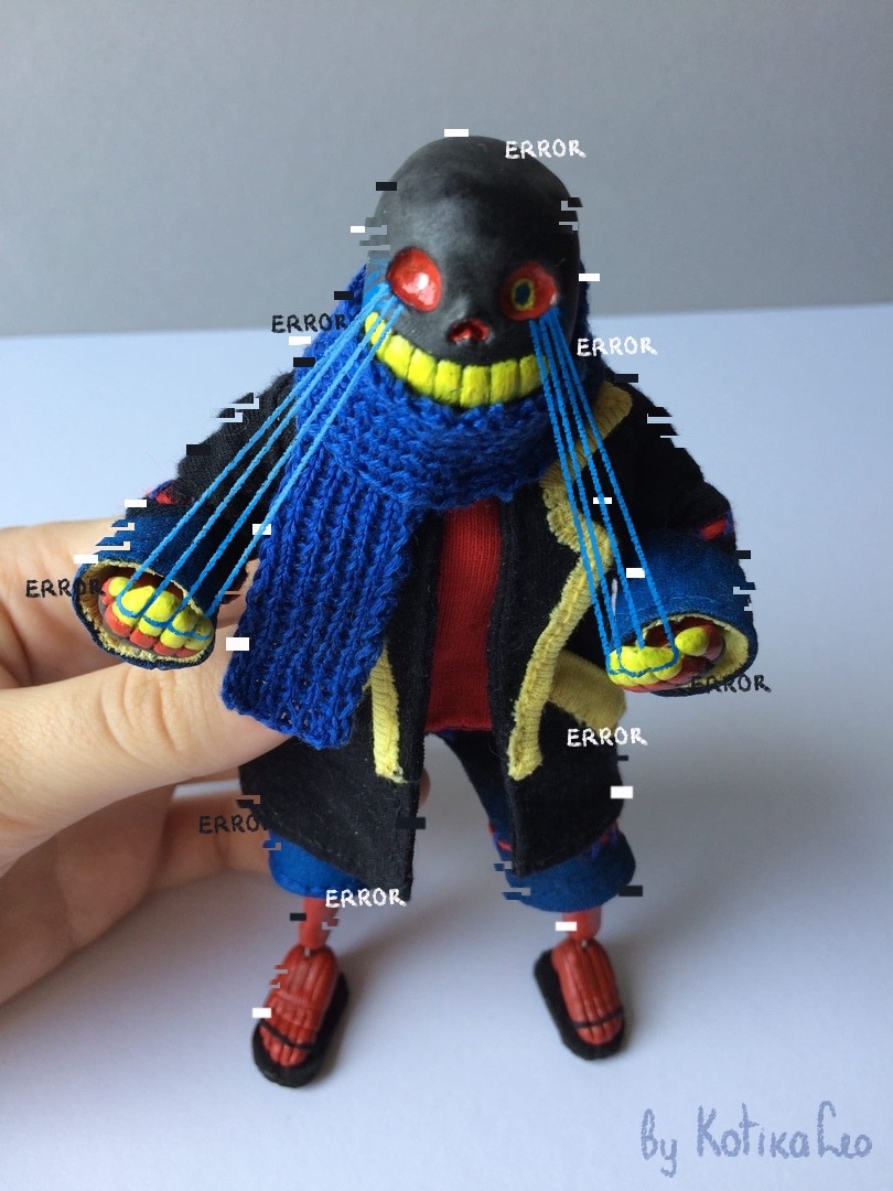 Error!Sans, Undertale AU, game character figurine