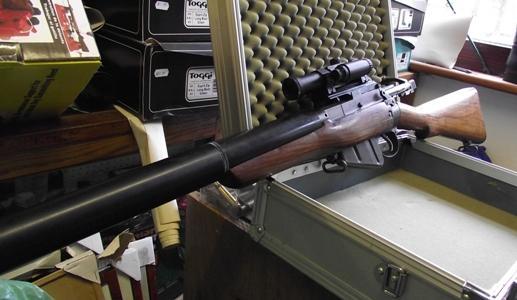 gunrunnerhell:  De Lisle…sorta An interesting take n the De Lisle carbine, which