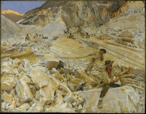 Bringing Down Marble from the Quarries to Carrara, by John Singer Sargent, Metropolitan Museum of Ar