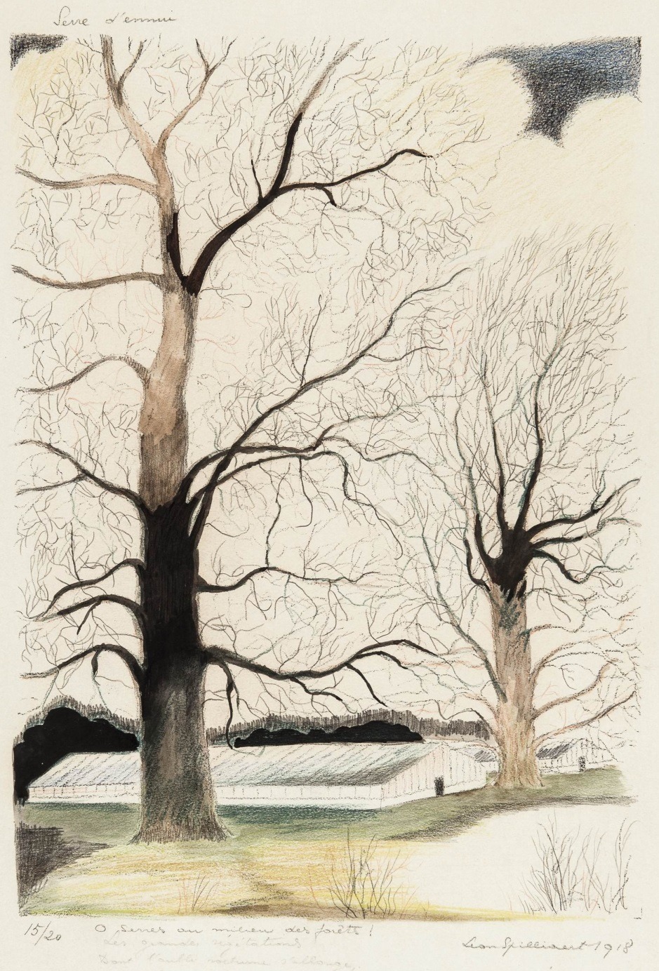 thunderstruck9:  Léon Spilliaert (Belgian, 1881-1946), Serres au milieu des forêts