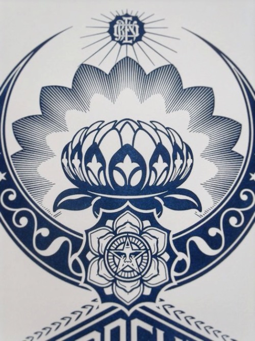 Lotus Mandala by Shepard Fairey - Obey