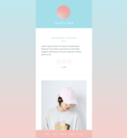 neonbikethemes: Theme 31: Two ColorsPreview | Code This theme is designed with a gradient background