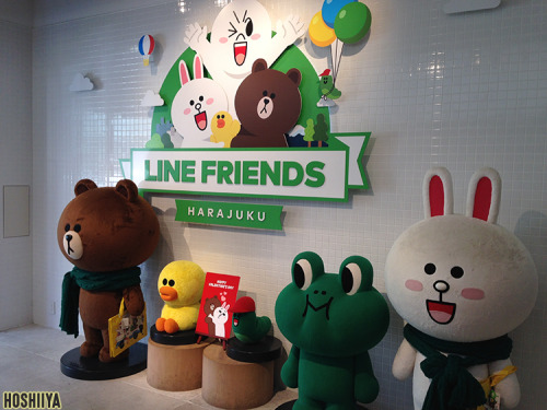 The Line Friends Store in Harujuku sells original goods featuring the mascots from the popular socia