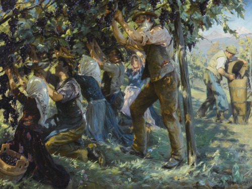 Peder Severin Krøyer - Wine harvest in the tyrol - 1901