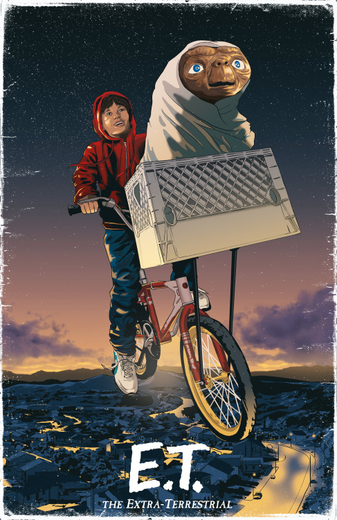 two of my  E.T. poster for Steven Spielberg&rsquo;s Amblin with Universal Pictures