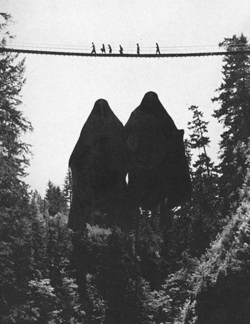 unexplained-events:  Likely a double exposure that lent this photograph an exceptionally creepy vibe.