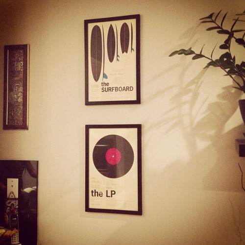 recordnerdz:  New artwork thanks to #renegadecraftfair & #metalboxdesign! #artwork #thesurfboard #thevinylLP 
