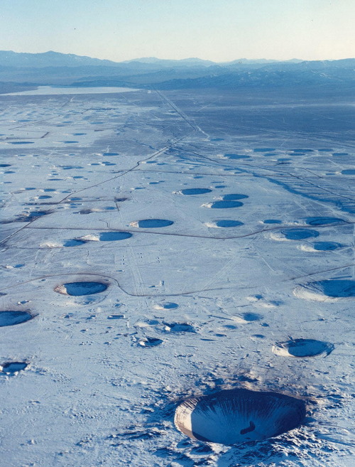dequalized:After 800 nuclear tests from 1951 and 1992, this is the view over the Nevada Test Site (f