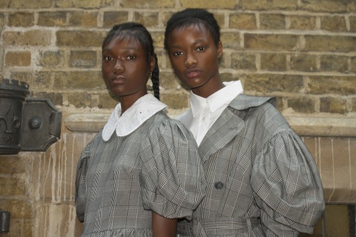 shadesofblackness:BACKSTAGE AT SIMONE ROCHA SPRING 2017