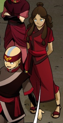 punkzebrass:  1) it ridiculous how pretty katara looks here  2) look how she is looking at aang that’s love right there