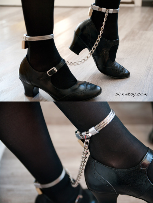 More photos of the G1 leg cuffs in use.Available here.sirn.etsy.com