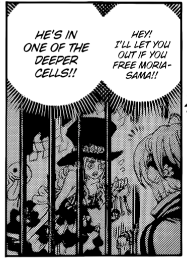 Perona Single Handedly Sneaking Into Blackbeard's Territory, Freeing Coby Which Led To A Mass Break Out