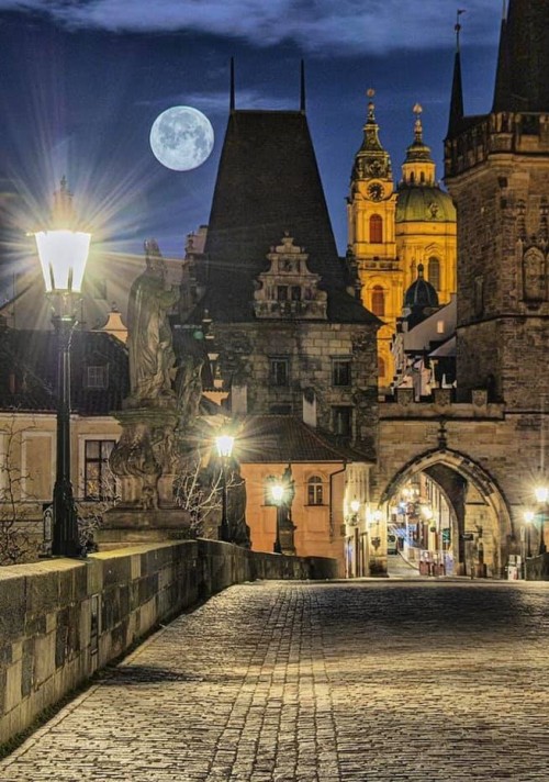 Full Moon Over Prague