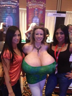 Biggerandbigger:  Each One Of Her Tits Is Probably Bigger Than Either Of Those Girl’s