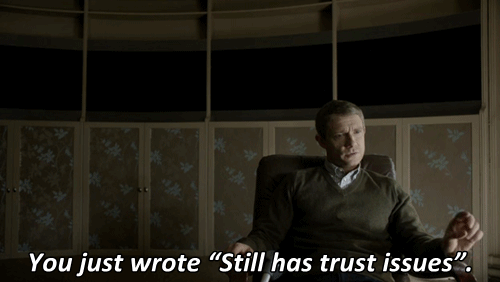 the-sunbird:John Watson needs an award for not punching at least one person in the face by the end o