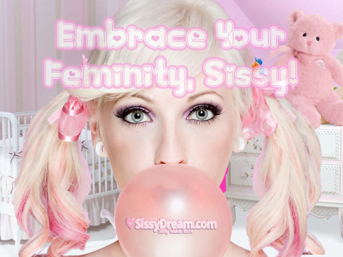 sissydreamworld:#sissy #feminization #transgender #captions#sissification #girl #pink #panties #br