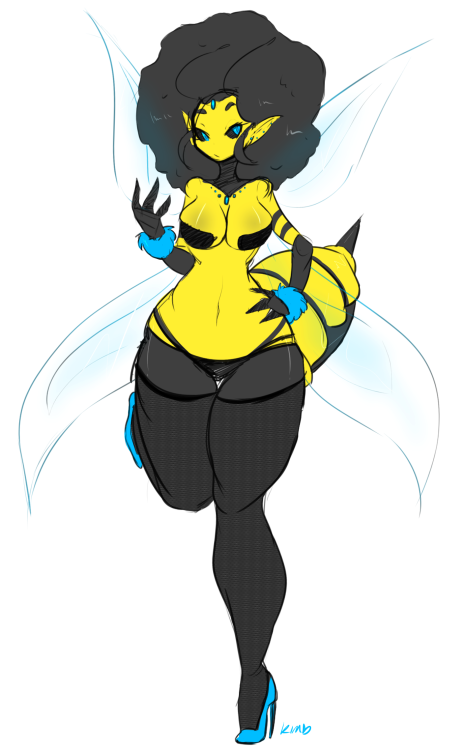 holystarsandgarters:  Queen bee lady I have yet to name -v- but i like her lol  I want her in my live! And hopefully that stinger is filled with aphrodisiac, ‘cause that can make for some interesting nights.  :D