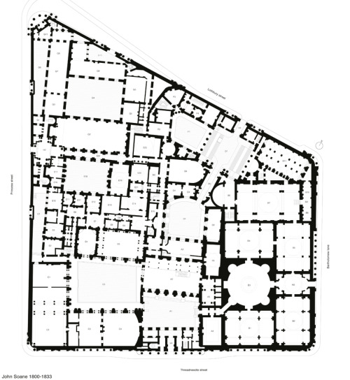 Sir John Soane | Banco de Inglaterra | Londres, Reino Unido | 1797-1883