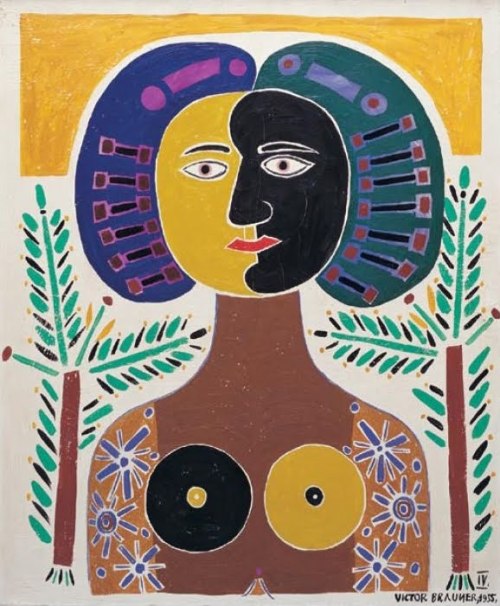 artist-brauner: Vegetal Doubling by Victor Brauner Size: 53x64 cmMedium: oil