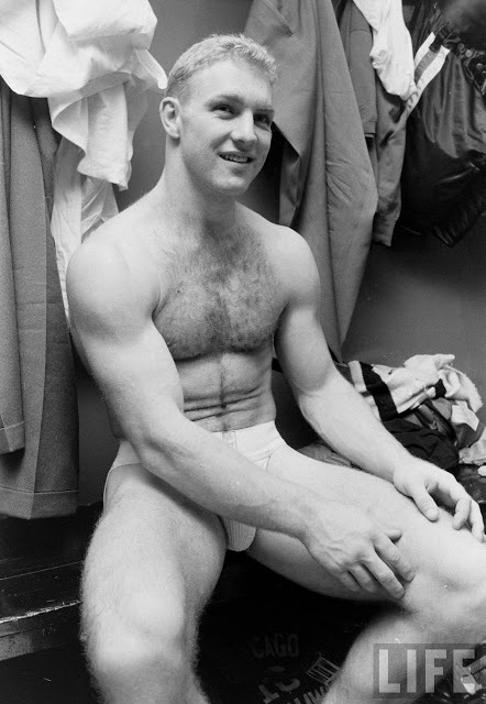 sperminherman:  Let the GAYmes Begin! (9 of 25) Bobby Hull of the Chicago Black Hawks, ca. 1960s. 