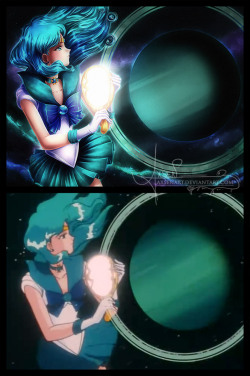 girlsbydaylight:  Redraw Sailor Neptune by Axsen on pixiv 