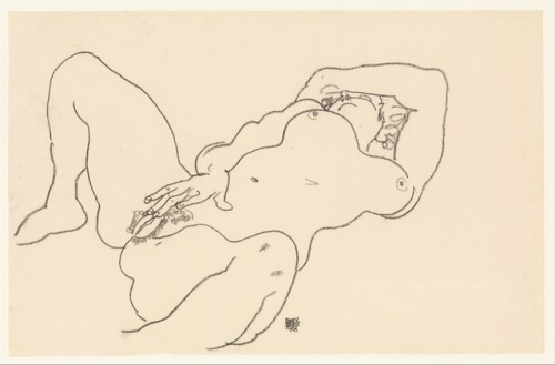 met-modern-art: Reclining Nude by Egon Schiele, Modern and Contemporary Art Bequest of Scofield Thay