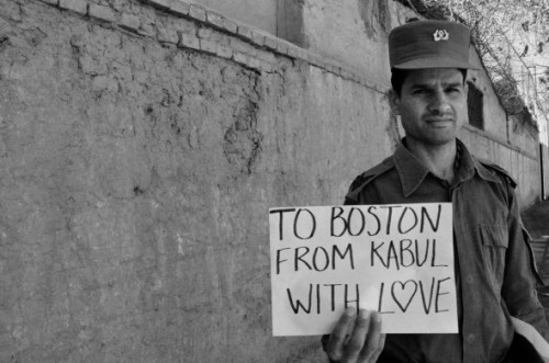 luminousabeer:apostropheincluded:kimyadawson:meghan-casey:From Boston to Kabul with love. See the or