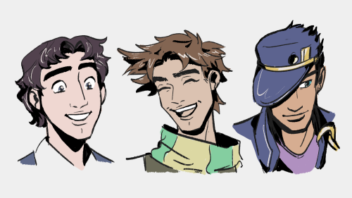 Jojo face studies. I liked how Joseph came out the most! 