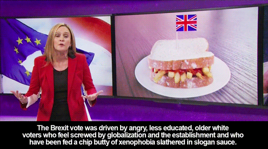 sandandglass:  Samantha Bee explains why the outcome of the Brexit referendum makes it even more important to reject Trump his racist sentiments in November 