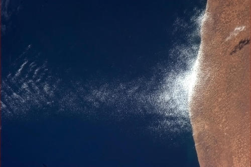 Like the sand is being sprayed with icing sugar. South coast of Pakistan.