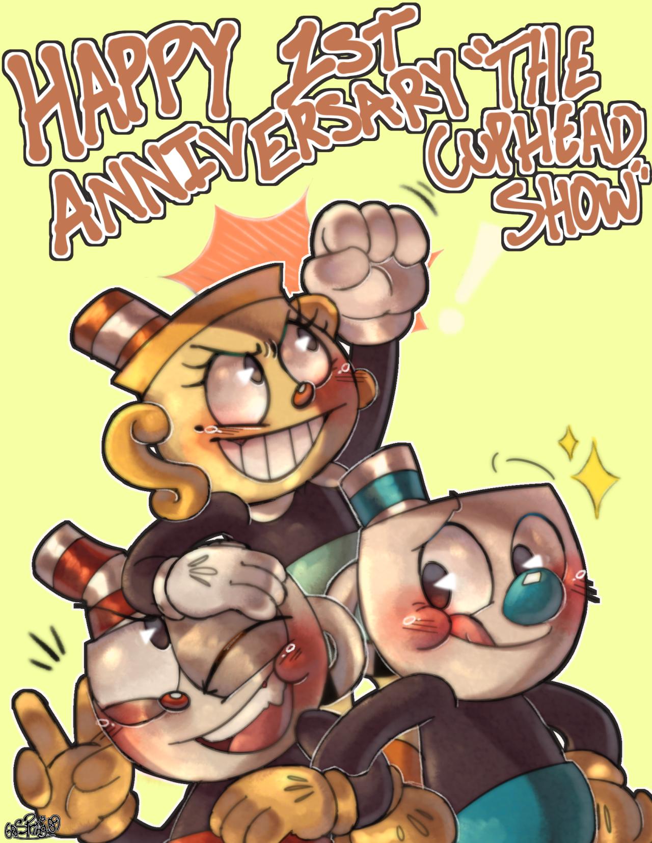 Nyaner on X: RT @tereuwuxd: happy first anniversary of cuphead show!! 💖🥹  #RENEWTHECUPHEADSHOW !!!  / X