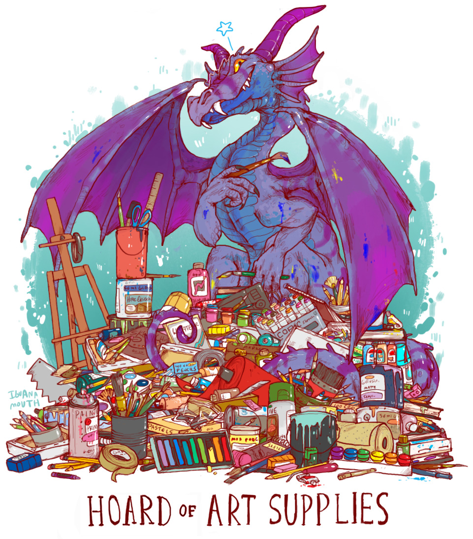 iguanamouth:
“ UNUSUAL HOARD commission for torotix ! almost everything in this one can be found somewhere on the floor of my room
”