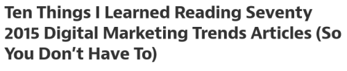 I wrote something for Medium. The start is below, read it all here.
“ In the last month, every digital marketing agency and social media strategy blog published countless articles, with occasionally baseless and sometimes arbitrary predictions, on...