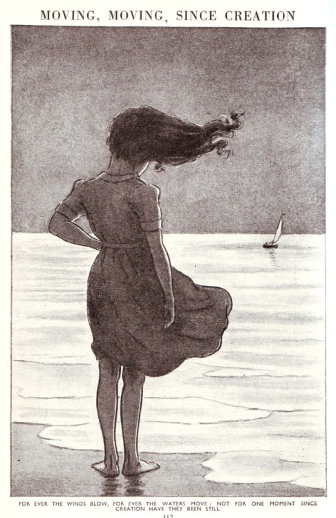 From The Children’s Encyclopedia published by Arthur Mee; “For Ever The winds blow, For Ever The wat