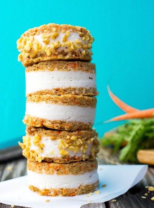 delish-eats:  Vegan Carrot Cake Ice Cream Gluten Free Sandwiches | She Likes Food