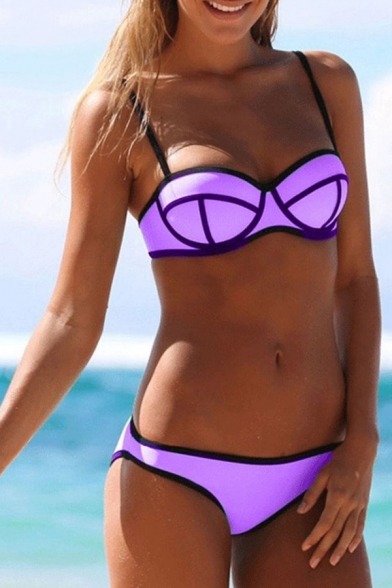 jollyenthusiastsublime:  One Piece Swimwear: One \ Two \ Three Color Block Bikini