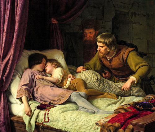 life-imitates-art-far-more: Theodor Hildebrandt (1804-1874) “The Murder of the Children of King Edwa