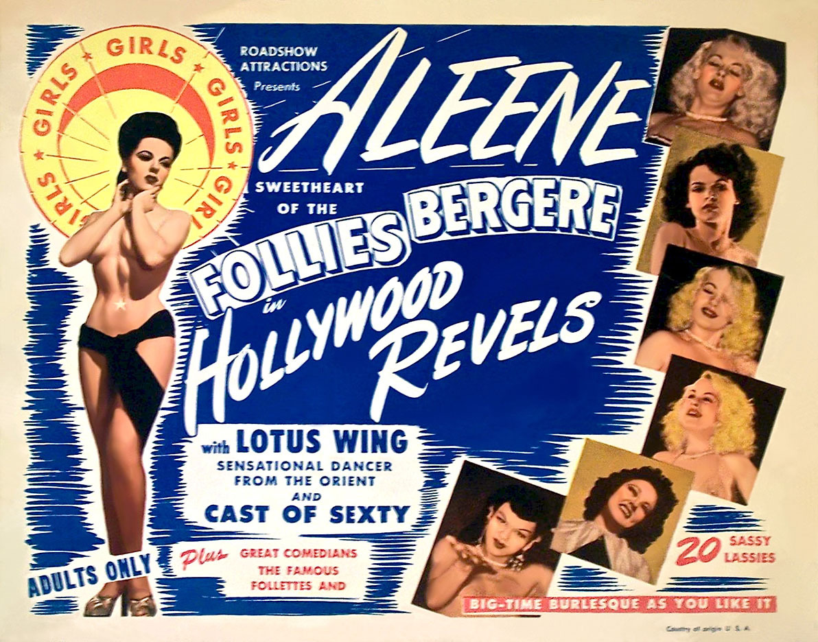 An 18-year old Mary Ellen Tillotson appears as “Aleene Dupree”, on a poster
