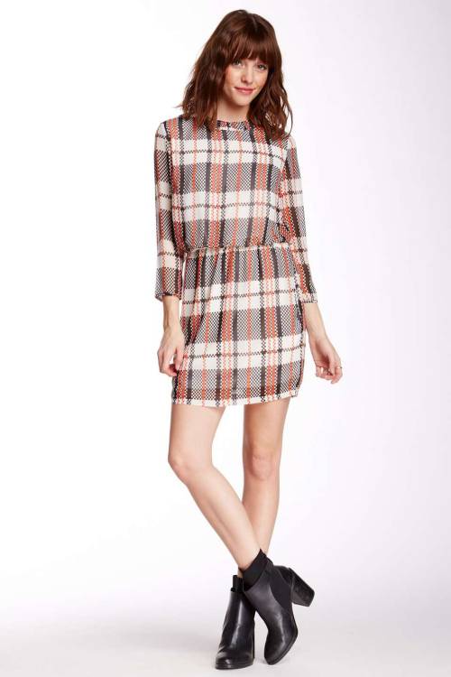 Long Sleeve Plaid Dress (Juniors)Shop for more like this on Wantering!