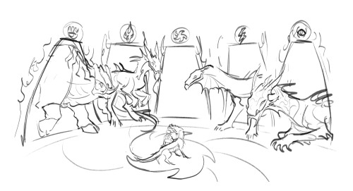 thinking about the Academy’s giant house sorting dragonsthis isn’t all the colours, but lol, it’s ha