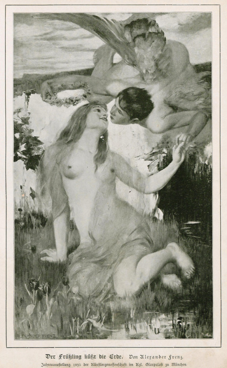 Alexander Frenz (1861-1941), ‘Der Frühling Küsst die Erde’ (Spring Kisses the Earth), &l