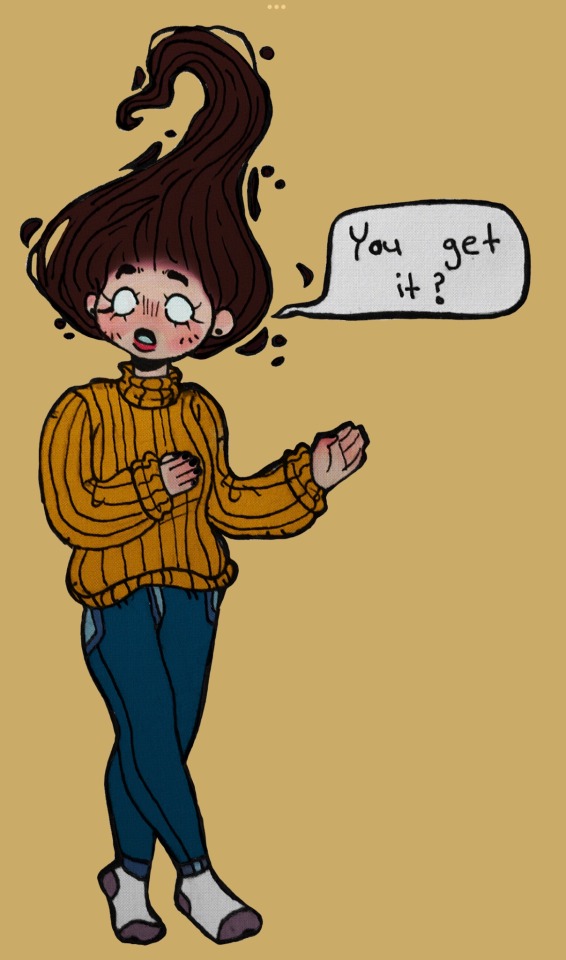 Originally A Traditional Sketch But Then Digitalised And Coloured Her In!