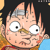 nelkk:  30 Day One Piece Challenge  Day 5 - Favorite Character Trait↳ Luffy's adorable baka faces 