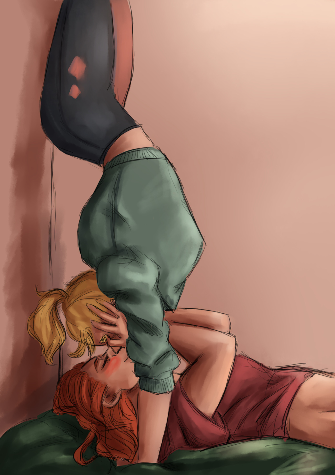amanda-jp: “Red, you’re throwing off my routine!” “Shut up and kiss me, Harl.”