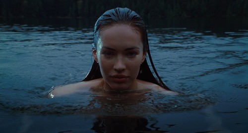 insanity-and-vanity:Jennifer’s Body (2009)Megan Fox as a man-eating demon swimming naked across a lake after killing a straight white boy is my aesthetic