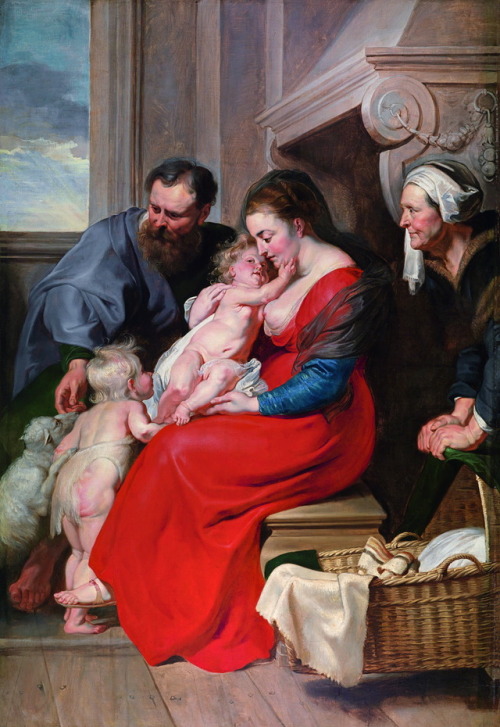 The Holy Family with Saint Anne and the Infant John the BaptistPeter Paul Rubens (Flemish; 1577–1650